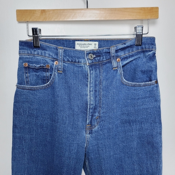 Abercrombie & Fitch The 90s Slim Straight Ultra High Rise Jeans Size 26/2 - Picture 3 of 8